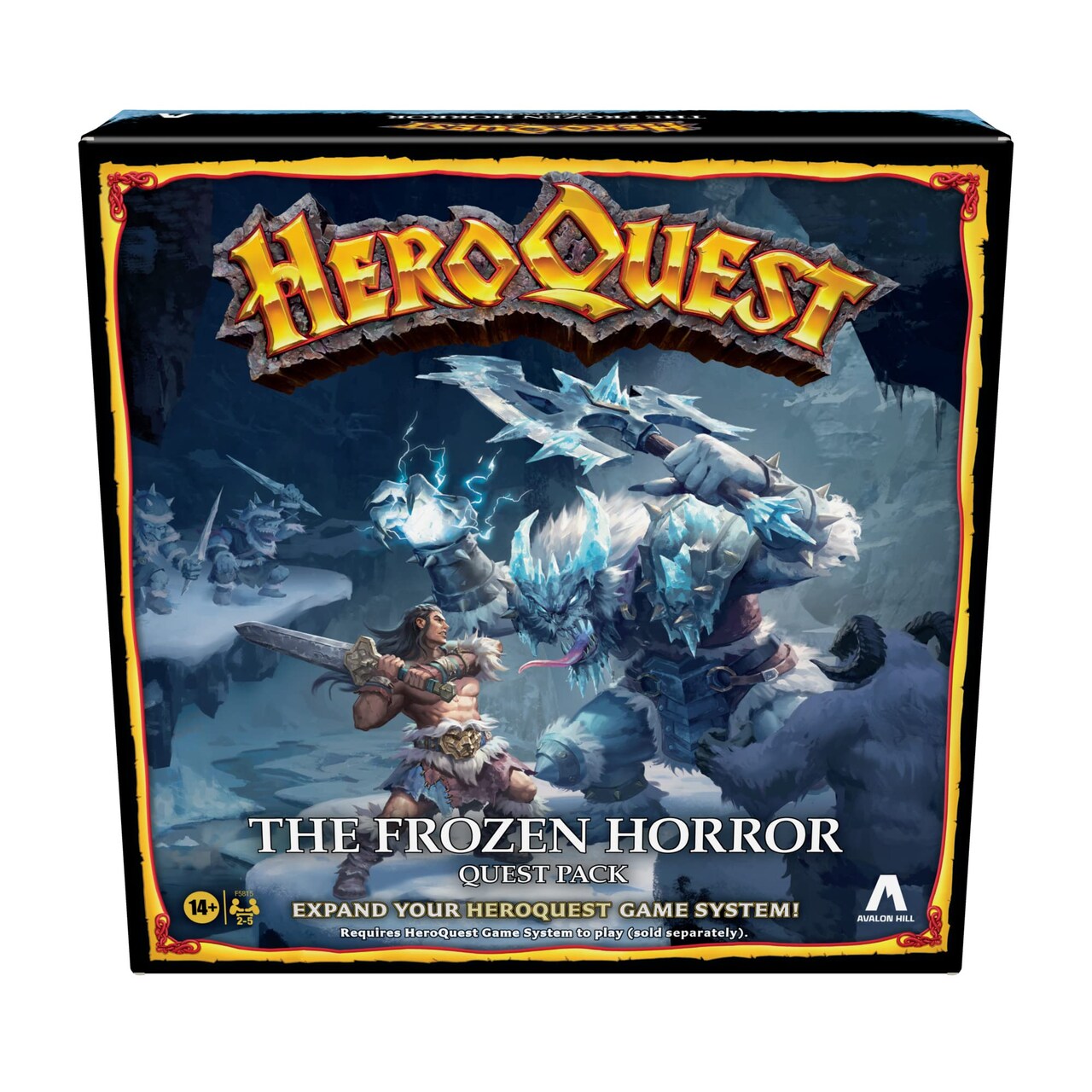 Hasbro Gaming Avalon Hill HeroQuest The Frozen Horror Quest Pack, Dungeon Crawler Game for Ages 14+, Requires HeroQuest Game System to Play